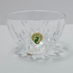 Vintage Marked Waterford Clear Crystal 4" 'Thank You' Vanity Bowl / Dish
